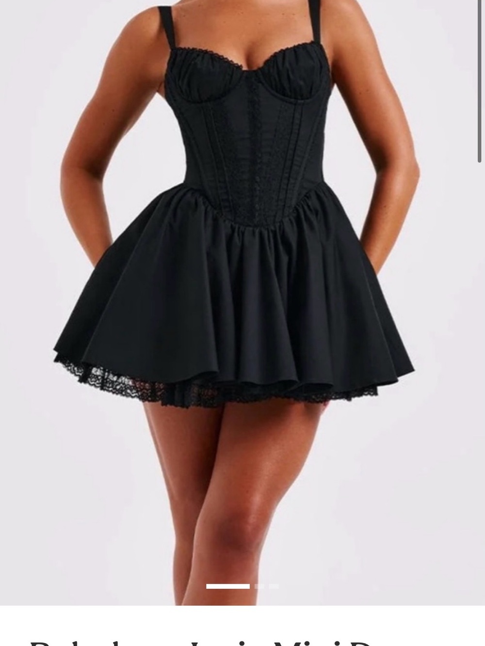 Baby boo Josie Black mini dress